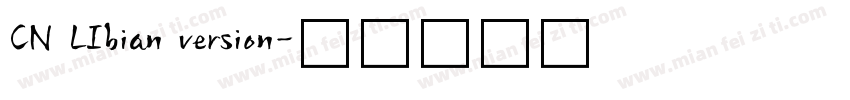 CN LIbian version字体转换